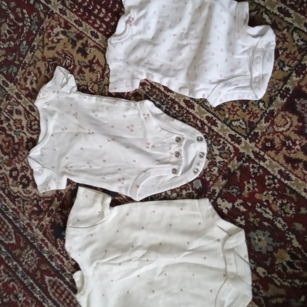 3 Set Of Baby Girl Onesies